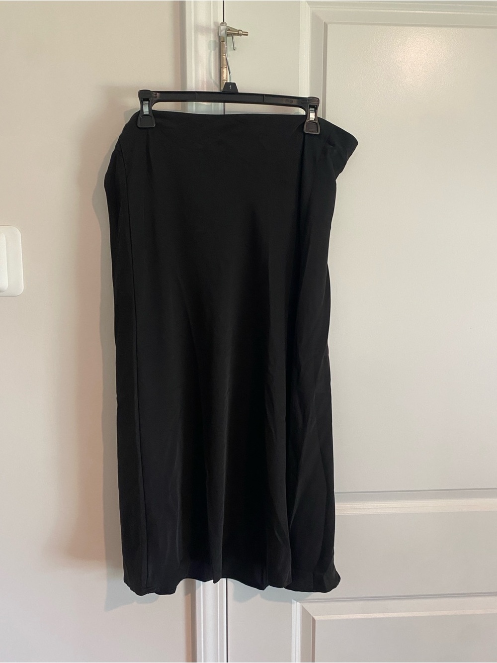 Time and Tru Black Maxi Skirt - Sleek Flowing Silhouette